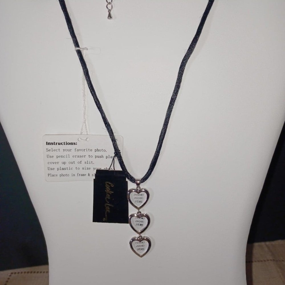Cookie Lee 3 Photo Heart Choker